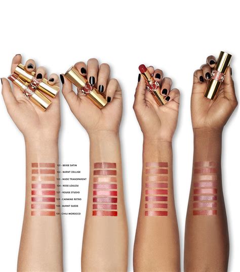 ysl rouge volupte shine swatches 9